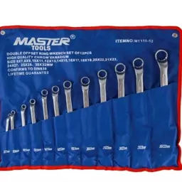 آچار دو سر رینگی مات 12 عددی MASTER TOOLS مناسب مکانیکی و کارگاهی