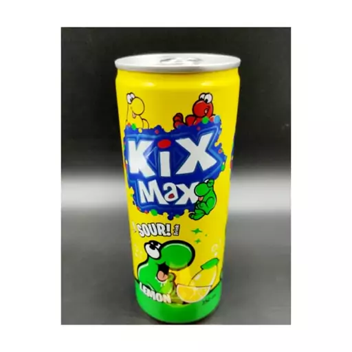 نوشابه گازدار کیکس مکس با طعم لیمو (250 میل) kixmax

