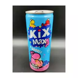 نوشابه گازدار کیکس مکس با طعم بلوبری (250 میل) kixmax

