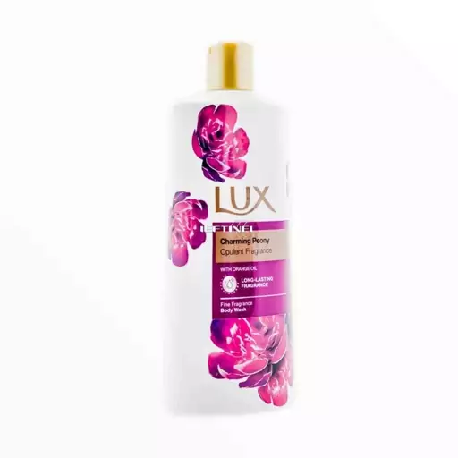 شامپو بدن لوکس LUX مدل Charming Peony با رایحه گل صد تومانی حجم 600 میل