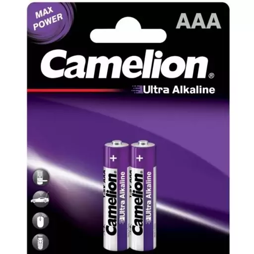 باتری نیم قلمی آلکالاین اولترا کملیون مدل LR6-BP2 camelion مدل: (Alkaline ultra battery)