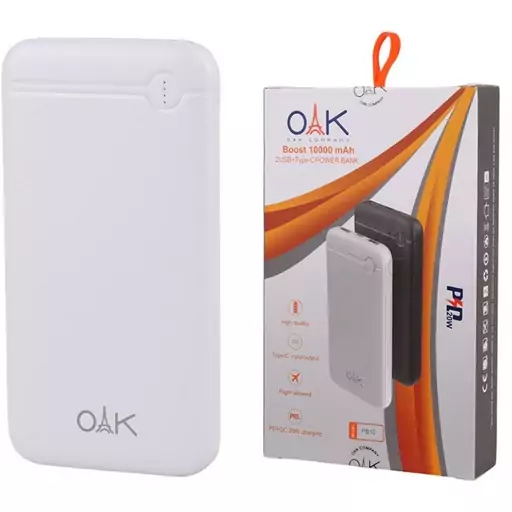 پاوربانک 10000mAh برند OAK مدل PB10