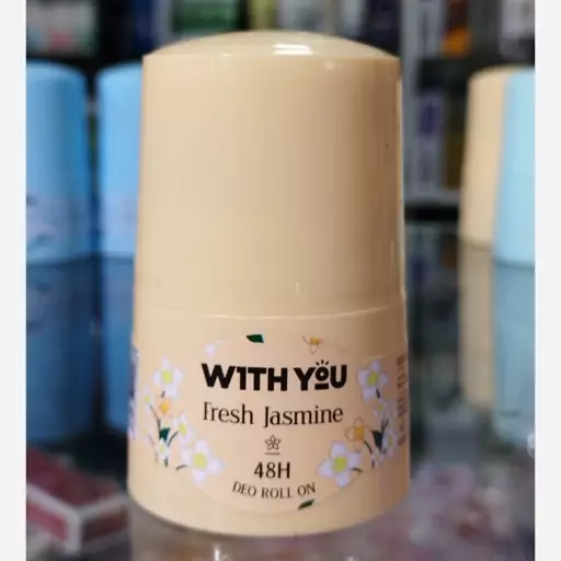 رول ضد تعریق زنانه ویت یو مدل Fresh Jasmine حجم 50 میلی لیتر With you Deo Roll on Fresh Jasmine