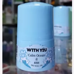 مام رول ضد تعریق زنانه ویت یو مدل Calm Ocean حجم 50 میلی لیتر With You Calm Ocean Deo Roll On For Women