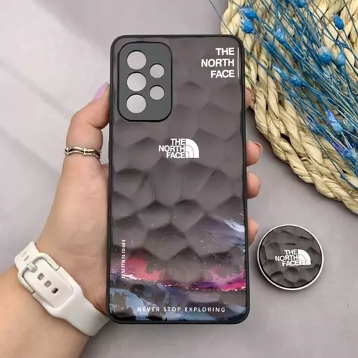 قاب گوشی Galaxy A52 4G / Galaxy A52 5G / Galaxy A52S سامسونگ سه بعدی برجسته پاپ سوکت دار طرح The North Face کد 12992