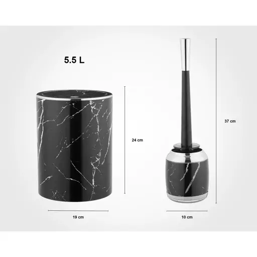 ست سرویس بهداشتی 2 جداره رومانتیک طرح ماربل