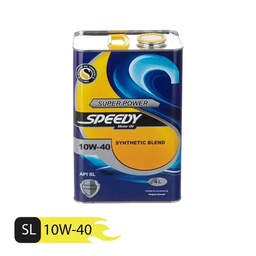 روغن موتور اسپیدی مدل Super Power 10W-40 حجم 4 لیتر