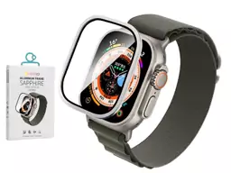 محافظ صفحه نمایش اپل واچ اولترا 49 میلی متری با قاب آلیاژ تیتانیوم کوتتسی Coteetci iWatch ultra film 49mm 24011