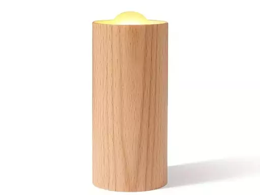 چراغ خواب شارژی طرح شمع چوبی Wood LED Candlelight Simulation Wax Candle Night Light