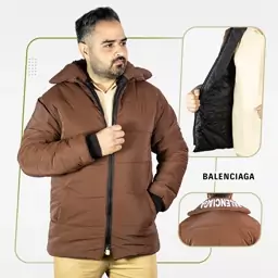 کاپشن مردانه قهوه ای Balenciaga 