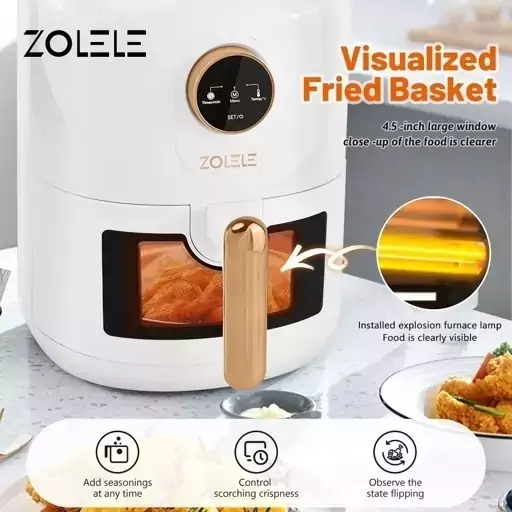 سرخ کن بدون روغن سفیدرنگ (هوا پز) Zolele ZA004 4.5L Xiaomi