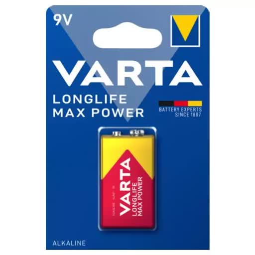 باتری نیم قلمی آلکالاین وارتا Longlife Max Power بسته 4 عددی