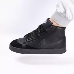 نیم بوت اسپرت مردانه مدل نایک بلیزر Nike Blazer رنگ تمام مشکی کد 6951