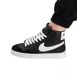 نیم بوت اسپرت مردانه مدل نایک بلیزر Nike Blazer رنگ مشکی سفید کد 6953