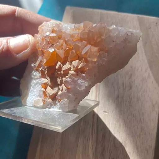 سنگ راف orange کوارتز.رنگ پرتقالی کوارتز.