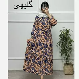 ارسال رایگان پیراهن ساحلی زنانه نخی گلدار پیراهن نخی بلند