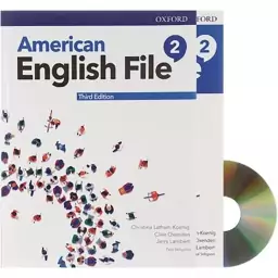 کتاب امریکن انگلیش فایل 2 دو رحلی بزرگ  American English File 2 Third Edition