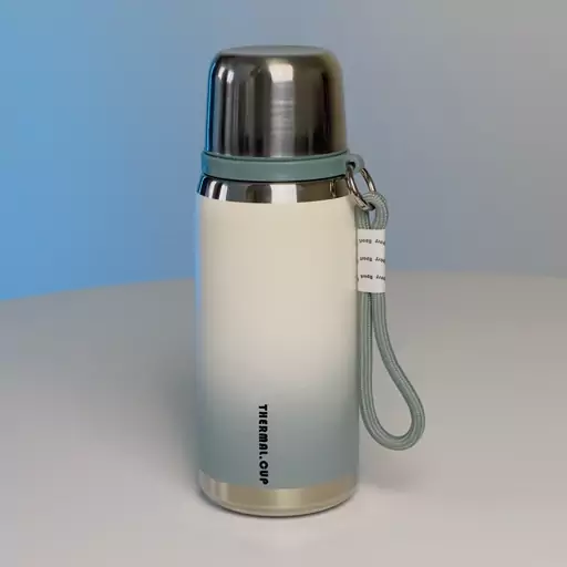 فلاسک دوجداره آبی Thermal Cup 600ml