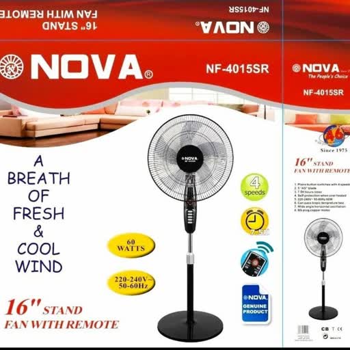 پنکه پایه دار ایستاده -  نوا  NOVA -  مدل NF-4015SR