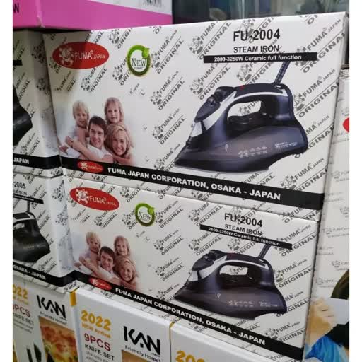 اتو بخار دستی مشکی فوما Fuma Steam Iron FU-2004 دارای یکسال گارانتی شرکتی 