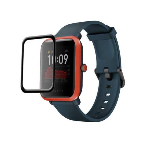 محافظ تمام صفحه ساعت PMMA -  Amazfit Bip U - Pro  رنگ مشکی مدل sfp-044