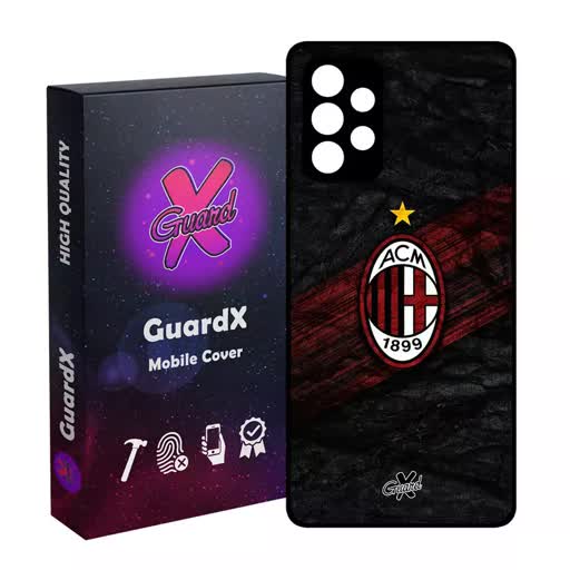 کاور گارد ایکس طرح AC Milan مدل Glass10057 مناسب برای گوشی موبایل سامسونگ Galaxy S21 FE