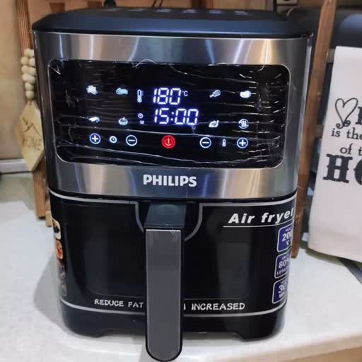 سرخ کن فیلیپس مدل 9291 بدون روغن رژیمی philips حجم 12 لیتر صفحه تمام لمسی سبدجداشونده داخل استیل 8 برنامه ارسال رایگان