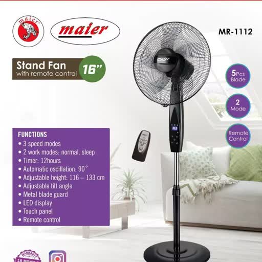 پنکه ایستاده مایر مدل MR-1112