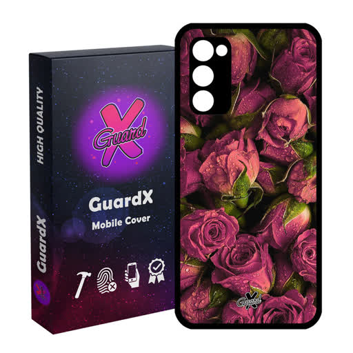 کاور گارد ایکس طرح Flower مدل Glass10006 مناسب برای گوشی موبایل سامسونگ Galaxy S21 FE