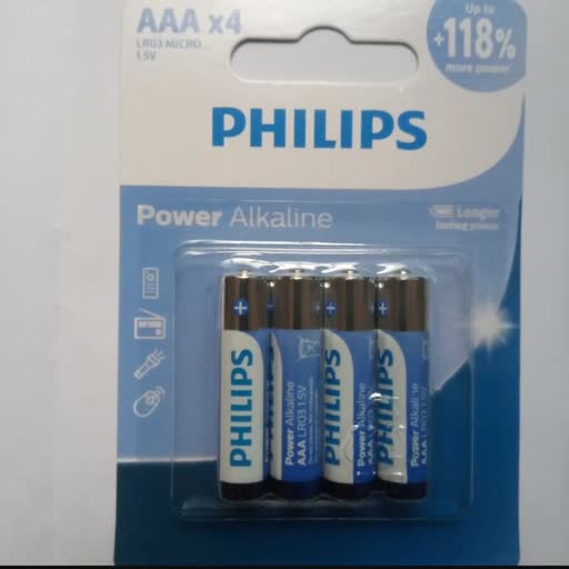 باتری قلمی چهارتایی پاور الکالاین فیلیپس power Alkline Philips