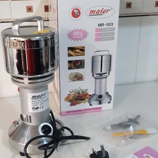 آسیاب حرفه ای صنعتی مایر مدل MR-503

گنجایش 250گرم و 1200وات