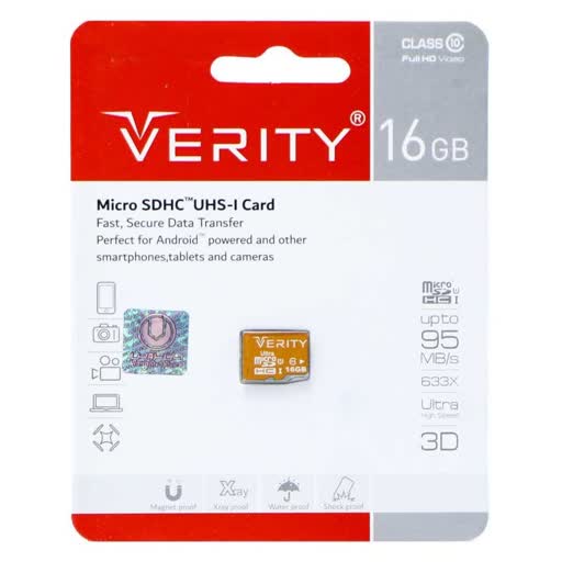 کارت حافظه میکرو 32 گیگ وریتی Verity U106 U1 95MBs با گازانتی