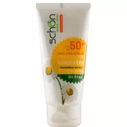 کرم ضد آفتاب بی رنگ شون با SPF50 مناسب پوست چرب و انواع پوست حجم 50 میلی لیتر