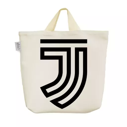 ساک خرید پارچه ای خندالو طرح باشگاه یوونتوس Juventus کد 2604