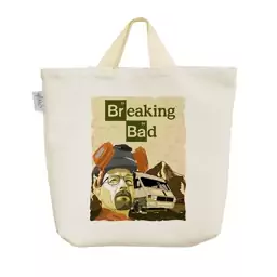 ساک خرید پارچه ای خندالو طرح سریال Breaking Bad کد 5912