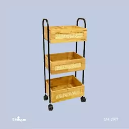 جا پیاز چوب حصیری 3طبقه کد UN-2967(پس کرایه)