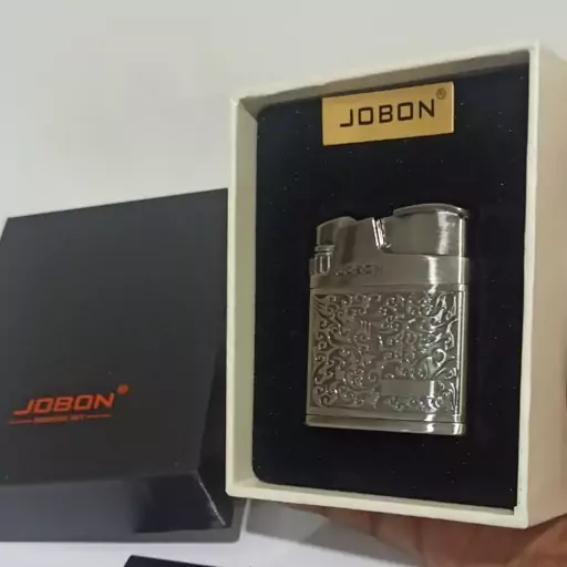 فندک کلکسیونی برند جوبون JOBON اورجینال المنتی شعله چراغدار لوکس