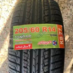 لاستیک کویر 205/60/14 گل KB77