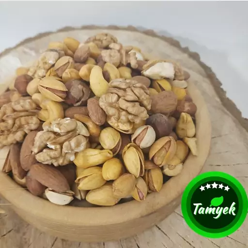 آجیل پنج مغز شور زعفرانی تازه تفت (500 گرمی)