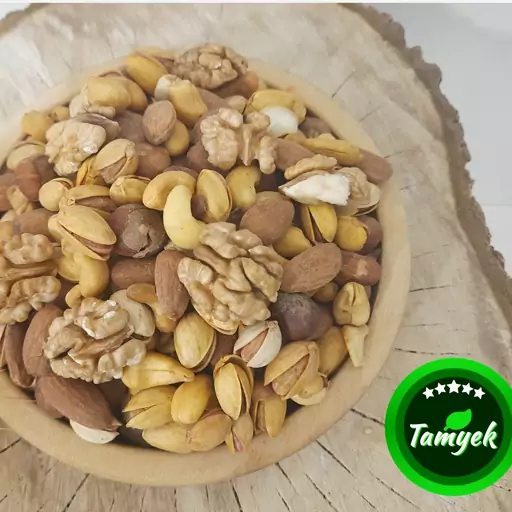 آجیل پنج مغز شور زعفرانی تازه تفت (500 گرمی)