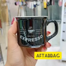 فنجان سرامیکی مشکی Expresso