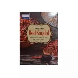 عود آبشاری (مخروطی) رد صندل (صندل قرمز) (RED SANDAL) برند دارشان (DARSHAN)