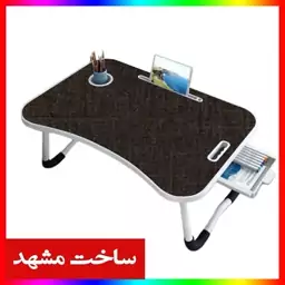 میز تحریر تاشو صادراتی نویسا خاکستری براق(65 در45با ارتفاع 29 سانت)