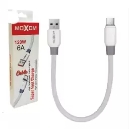 کابل شارژر و دیتا type c مدل Moxom (سوپر فست) 120w