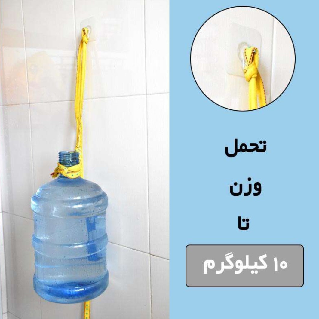 نمای 6 میخ چسبی تحمل تا 5 کیلو بدون سوراخ کردن دیوار کد 371