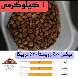 قهوه میکس 60 روبوستا 40 عربیکا (1 کیلوگرمی)