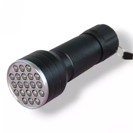 چراغ قوه یو وی UV (فرابنفش) دارای 21 LED 