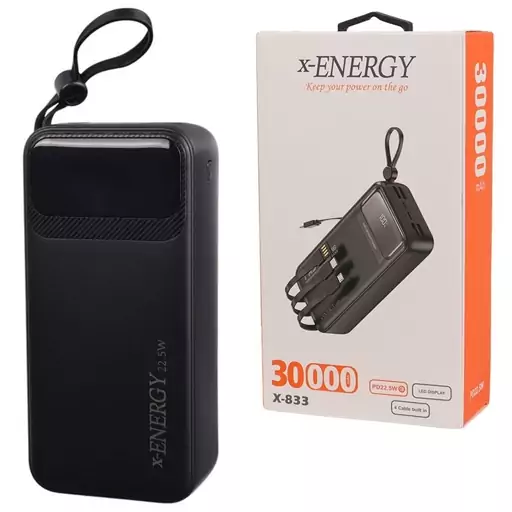 پاور بانک فست شارژ 30000 ایکس انرژی X-Energy X-833 PD 22.5W