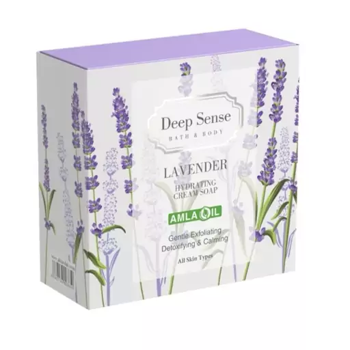 صابون کرمی دیپ سنس مدل Lavender حجم 75 گرم