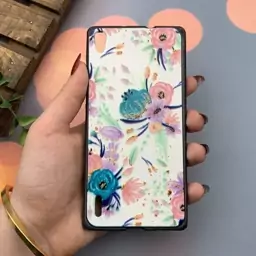 قاب گوشی Huawei P7 هوآوی ژله ای محافظ لنز دار طرح برجسته فانتزی گل کد 14113